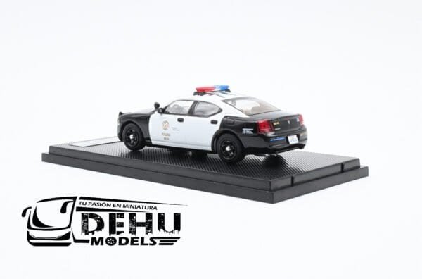 Auto a Escala 1/64 Dodge Charger Los Angeles Police Department Negro - Blanco, DOCHLAPDROLL Rollin - Imagen 6