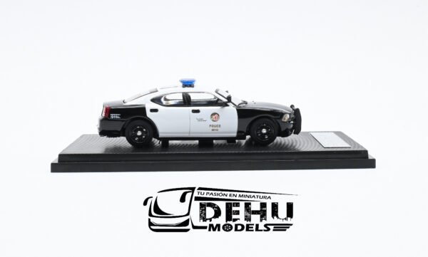 Auto a Escala 1/64 Dodge Charger Los Angeles Police Department Negro - Blanco, DOCHLAPDROLL Rollin - Imagen 4