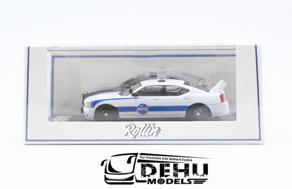 Auto a Escala 1/64 Dodge Charger NASA Azul - Blanco, DOCHNASAROLL Rollin - Imagen 12