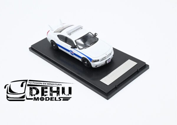 Auto a Escala 1/64 Dodge Charger NASA Azul - Blanco, DOCHNASAROLL Rollin - Imagen 2
