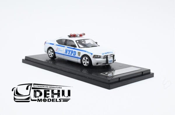 Auto a Escala 1/64 Dodge Charger New York Police Department Azul - Blanco, DOCHNYPDROLL Rollin - Imagen 3