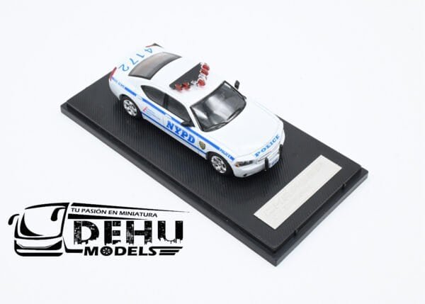 Auto a Escala 1/64 Dodge Charger New York Police Department Azul - Blanco, DOCHNYPDROLL Rollin - Imagen 2