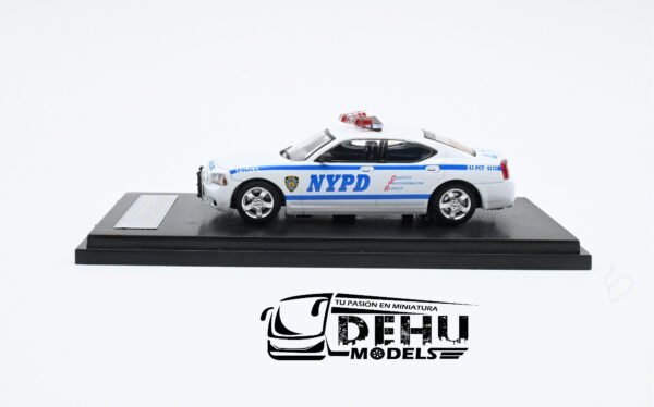 Auto a Escala 1/64 Dodge Charger New York Police Department Azul - Blanco, DOCHNYPDROLL Rollin - Imagen 8