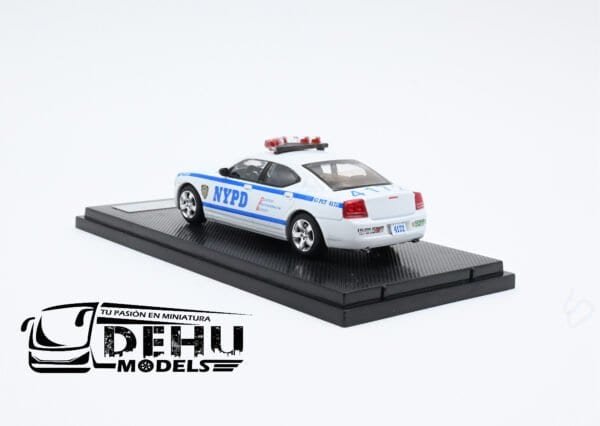 Auto a Escala 1/64 Dodge Charger New York Police Department Azul - Blanco, DOCHNYPDROLL Rollin - Imagen 7