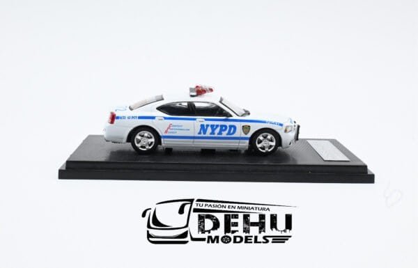 Auto a Escala 1/64 Dodge Charger New York Police Department Azul - Blanco, DOCHNYPDROLL Rollin - Imagen 5