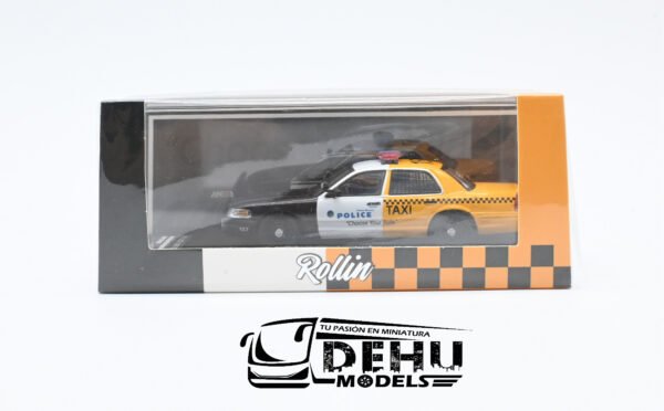 Auto a Escala 1/64 Ford Police Interceptor Santa Monica Police Department "Choose Your Ride" Negro - Blanco - Amarillo, FOPOINSMCHYRROLL Rollin - Imagen 12