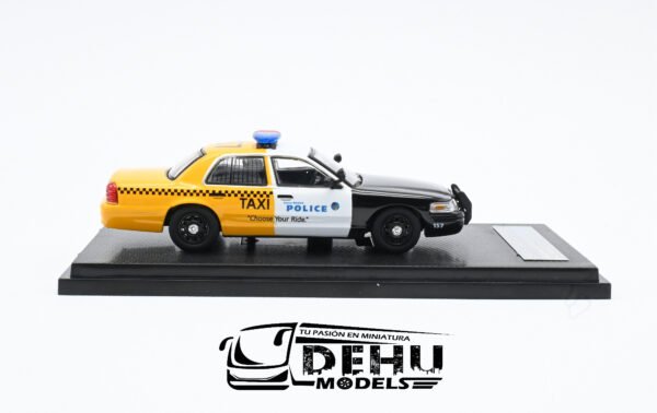 Auto a Escala 1/64 Ford Police Interceptor Santa Monica Police Department "Choose Your Ride" Negro - Blanco - Amarillo, FOPOINSMCHYRROLL Rollin - Imagen 4