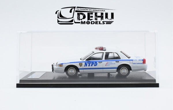 Auto a Escala 1/64 Ford Crown Victoria New York Police Department Patrol Supervisor Blanco - Azul, FOCRVINYPDPSROLL Rollin - Imagen 13
