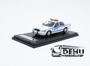 Auto a Escala 1/64 Ford Crown Victoria New York Police Department Patrol Supervisor Blanco - Azul, FOCRVINYPDPSROLL Rollin