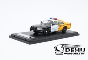 Auto a Escala 1/64 Ford Police Interceptor Santa Monica Police Department "Choose Your Ride" Negro - Blanco - Amarillo, FOPOINSMCHYRROLL Rollin