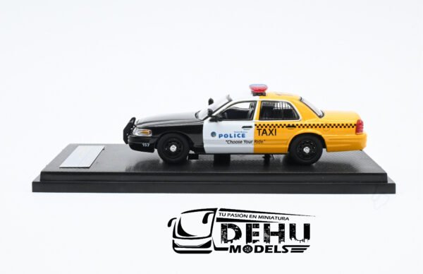 Auto a Escala 1/64 Ford Police Interceptor Santa Monica Police Department "Choose Your Ride" Negro - Blanco - Amarillo, FOPOINSMCHYRROLL Rollin - Imagen 7
