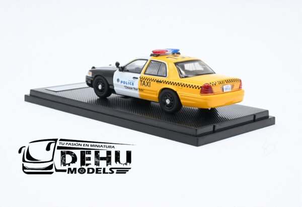 Auto a Escala 1/64 Ford Police Interceptor Santa Monica Police Department "Choose Your Ride" Negro - Blanco - Amarillo, FOPOINSMCHYRROLL Rollin - Imagen 6