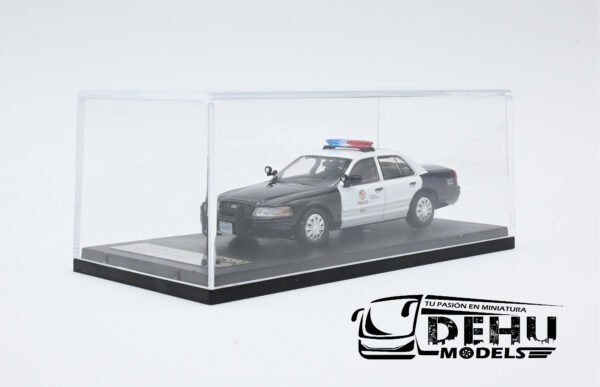 Auto a Escala 1/64 Ford Police Interceptor Los Angeles Police Department "Traffic Division" Negro - Blanco, FOPOINLAPDTDROLL Rollin - Imagen 10