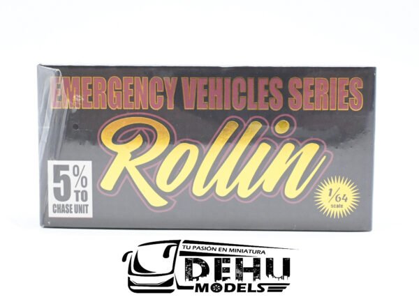 Auto a Escala 1/64 Ford Police Interceptor New York Police Department Emergency Service Unit, Azul - Blanco, FOPOINNYPDESUROLL Rollin - Imagen 12
