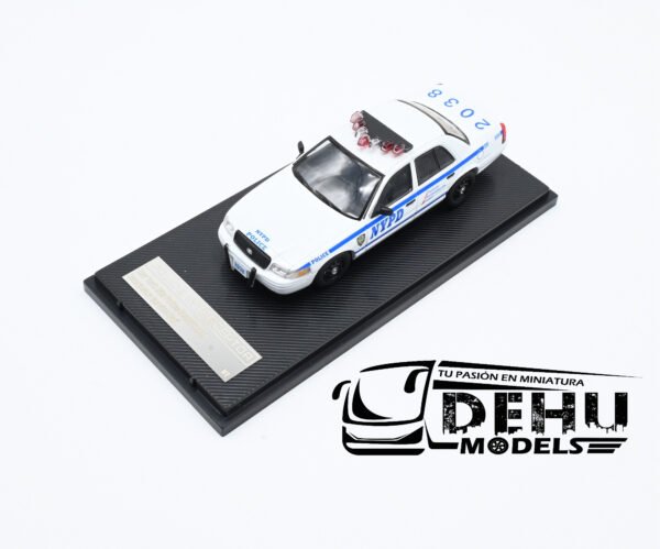 Auto a Escala 1/64 Ford Police Interceptor New York Police Department Emergency Service Unit, Azul - Blanco, FOPOINNYPDESUROLL Rollin - Imagen 9
