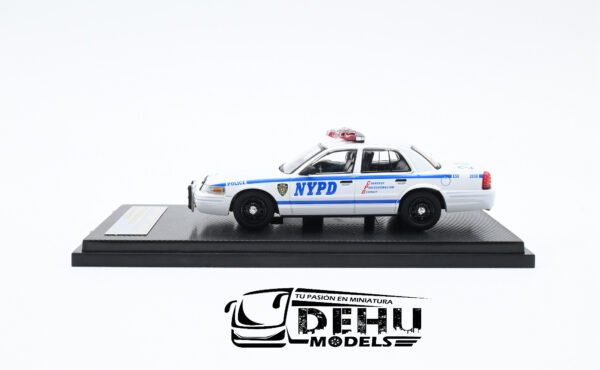 Auto a Escala 1/64 Ford Police Interceptor New York Police Department Emergency Service Unit, Azul - Blanco, FOPOINNYPDESUROLL Rollin - Imagen 7