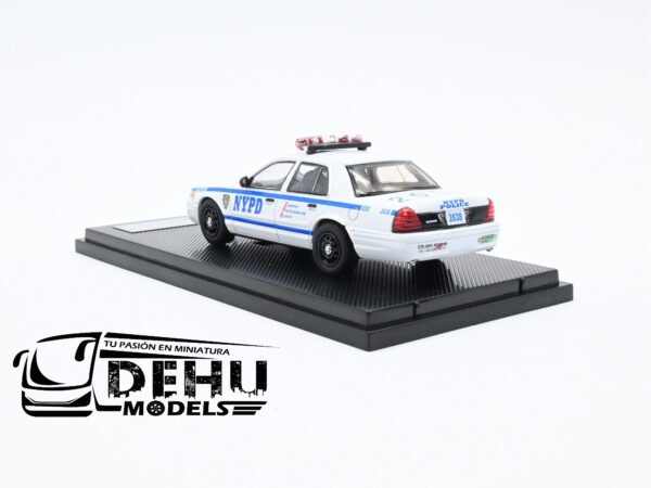 Auto a Escala 1/64 Ford Police Interceptor New York Police Department Emergency Service Unit, Azul - Blanco, FOPOINNYPDESUROLL Rollin - Imagen 6