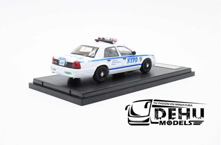 FOPOINNYPDESUROLL Ford Police Interceptor New York Police Department Energency Service Unit, Azul - Blanco (5)