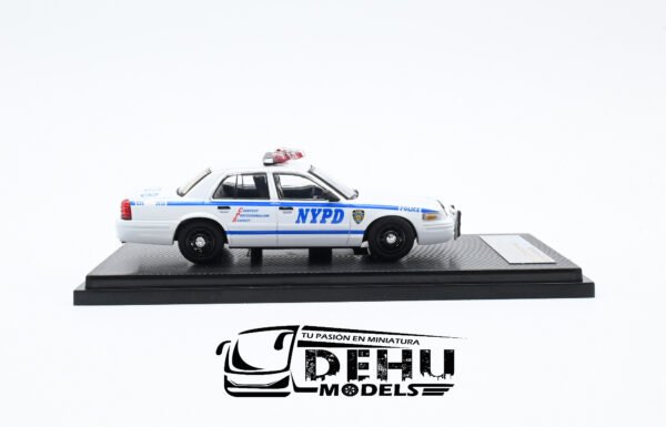 Auto a Escala 1/64 Ford Police Interceptor New York Police Department Emergency Service Unit, Azul - Blanco, FOPOINNYPDESUROLL Rollin - Imagen 4