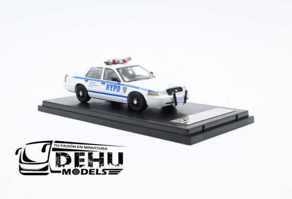Auto a Escala 1/64 Ford Police Interceptor New York Police Department Emergency Service Unit, Azul - Blanco, FOPOINNYPDESUROLL Rollin - Imagen 3