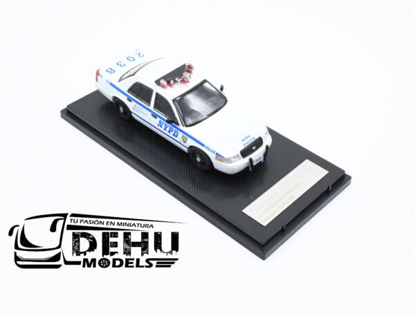 Auto a Escala 1/64 Ford Police Interceptor New York Police Department Emergency Service Unit, Azul - Blanco, FOPOINNYPDESUROLL Rollin - Imagen 2
