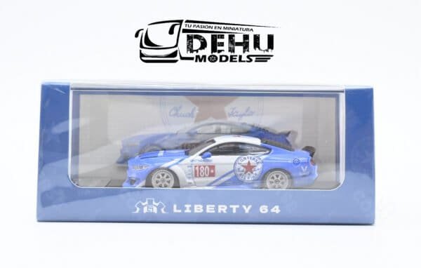 Auto a Escala 1/64 Mustang Clinched Widebody Converse Azul - Blanco - Rojo, MUCLIWICONLB64 Liberty64 - Imagen 12