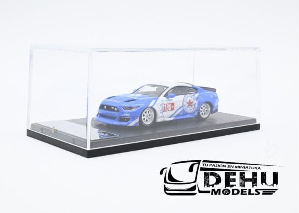 Auto a Escala 1/64 Mustang Clinched Widebody Converse Azul - Blanco - Rojo, MUCLIWICONLB64 Liberty64 - Imagen 10