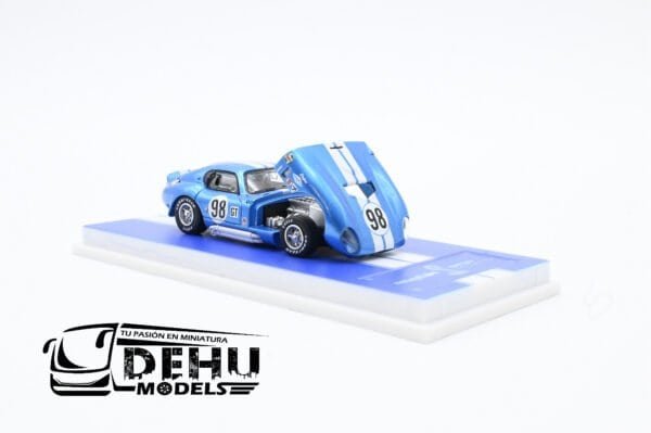 Auto a Escala 1/64 Shelby Cobra Daytona Coupe CXS2601 Azul-Blanco, SHCODACOAZBLFW Fine Works 64 - Imagen 6