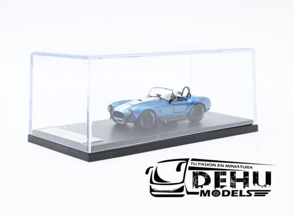 Auto a Escala 1/64 Shelby Cobra 427S/C Celeste-Blanco-Negro, SHECOCELBLAFW Fine Works 64 - Imagen 12