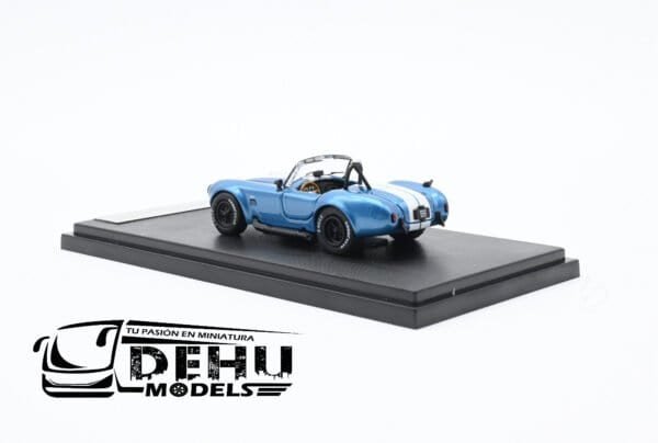 Auto a Escala 1/64 Shelby Cobra 427S/C Celeste-Blanco-Negro, SHECOCELBLAFW Fine Works 64 - Imagen 8