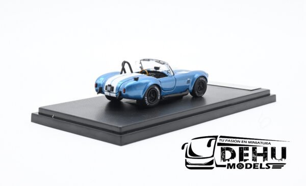 Auto a Escala 1/64 Shelby Cobra 427S/C Celeste-Blanco-Negro, SHECOCELBLAFW Fine Works 64 - Imagen 5
