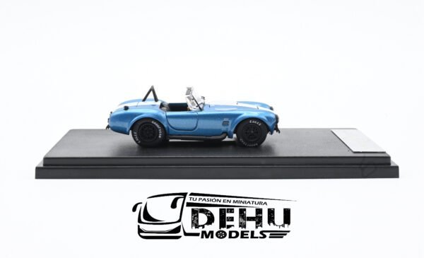 Auto a Escala 1/64 Shelby Cobra 427S/C Celeste-Blanco-Negro, SHECOCELBLAFW Fine Works 64 - Imagen 4