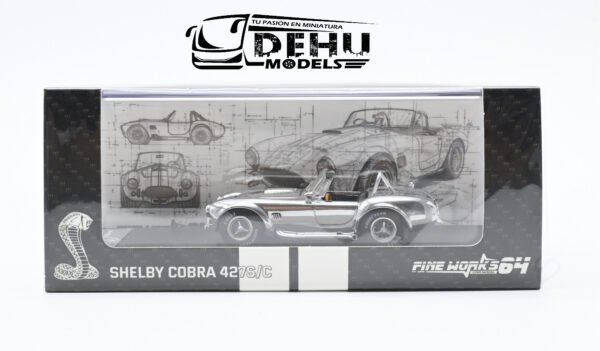 Auto a Escala 1/64 Shelby Cobra 427S/C Cromo-Plata, SHECOCROPLAFW Fine Works 64 - Imagen 14