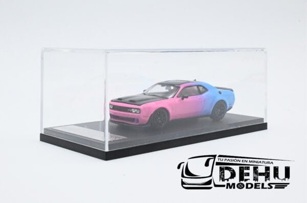 Auto a Escala 1/64 Dodge Challenger SRT Hellcat Rosa - Morado - Azul - Negro, STHDCRMAN Stance Hunters - Imagen 12