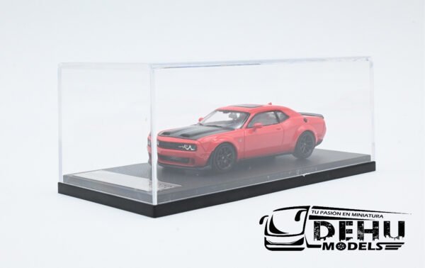 Auto a Escala 1/64 Dodge Challenger SRT Hellcat Rojo - Negro, STHDCRN Stance Hunters - Imagen 12