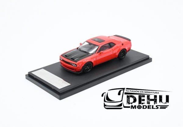 Auto a Escala 1/64 Dodge Challenger SRT Hellcat Rojo - Negro, STHDCRN Stance Hunters - Imagen 11