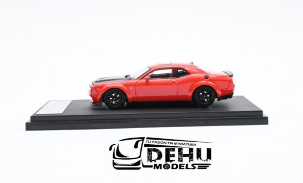 Auto a Escala 1/64 Dodge Challenger SRT Hellcat Rojo - Negro, STHDCRN Stance Hunters - Imagen 9