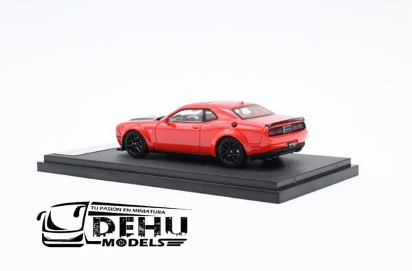 Auto a Escala 1/64 Dodge Challenger SRT Hellcat Rojo - Negro, STHDCRN Stance Hunters - Imagen 8