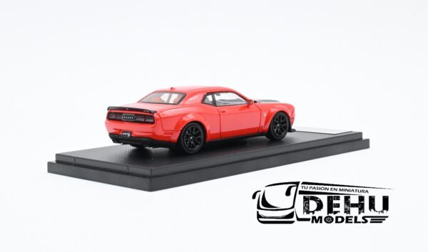 Auto a Escala 1/64 Dodge Challenger SRT Hellcat Rojo - Negro, STHDCRN Stance Hunters - Imagen 5