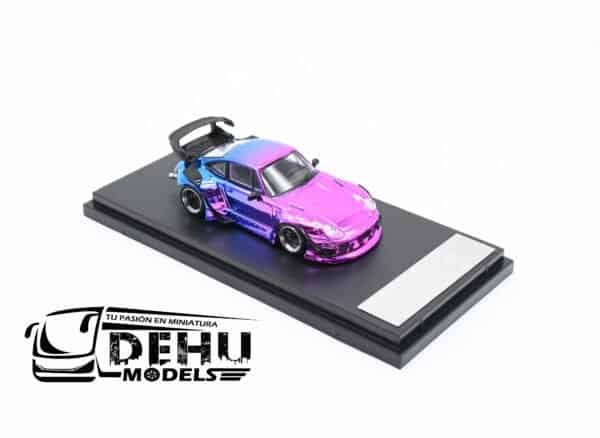 Auto a Escala 1/64 Porsche 993 RWB Rauh-Welt Begriff Chrome Purple Cromo Rosa - Azul - Morado, STWCRR24 Street Warrior - Imagen 2
