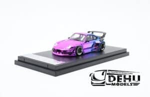Auto a Escala 1/64 Porsche 993 RWB Rauh-Welt Begriff Chrome Purple Cromo Rosa - Azul - Morado, STWCRR24 Street Warrior
