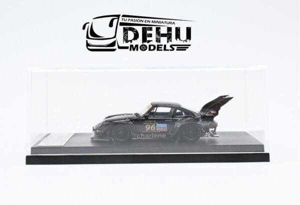 Auto a Escala 1/64 Porsche 993 RWB Rauh-Welt Begriff Chariene 96 Negro - Oro, STWP993RWBNEO Street Warrior - Imagen 11