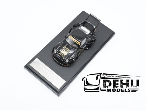Auto a Escala 1/64 Porsche 993 RWB Rauh-Welt Begriff Chariene 96 Negro - Oro, STWP993RWBNEO Street Warrior - Imagen 9
