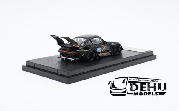 Auto a Escala 1/64 Porsche 993 RWB Rauh-Welt Begriff Chariene 96 Negro - Oro, STWP993RWBNEO Street Warrior - Imagen 5