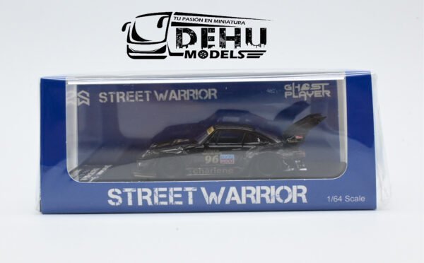 Auto a Escala 1/64 Porsche 993 RWB Rauh-Welt Begriff Chariene 96 Negro - Oro, STWP993RWBNEO Street Warrior - Imagen 12