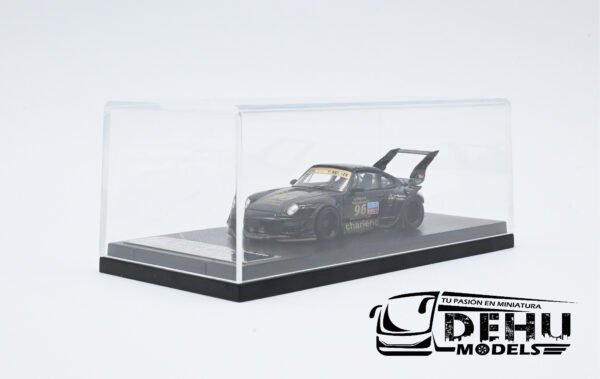 Auto a Escala 1/64 Porsche 993 RWB Rauh-Welt Begriff Chariene 96 Negro - Oro, STWP993RWBNEO Street Warrior - Imagen 10
