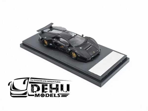 Auto a Escala 1/64 Lamborghini Countach LPI 800-4 V PSC DESIGN Negro, TM647701 TimeMicro - Imagen 2