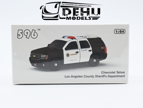Camioneta a Escala 1/64 Chevrolet Tahoe Los Angeles County Sheriff´s Department CBP-069 596 Model - Imagen 11