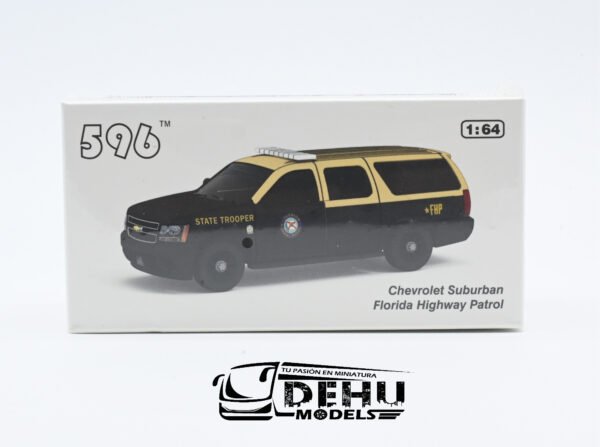 Camioneta a Escala 1/64 Chevrolet Suburban Florida Highway Patrol CBP-073 596 Model - Imagen 2