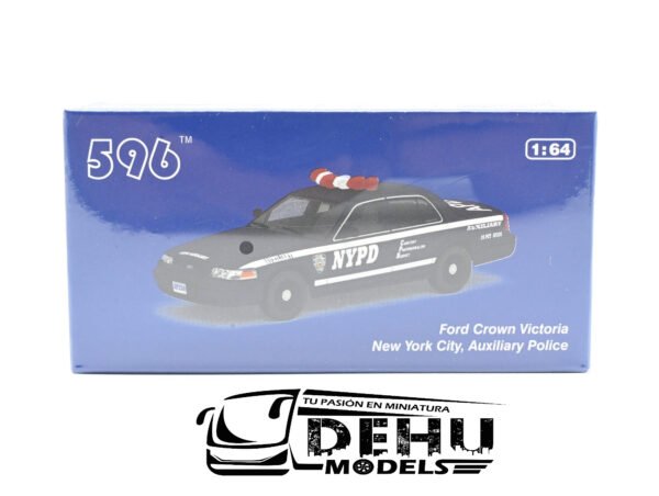 Auto a Escala 1/64 Ford Crown Victoria New York City, Auxiliary Police CBP-075 596 Model - Imagen 10